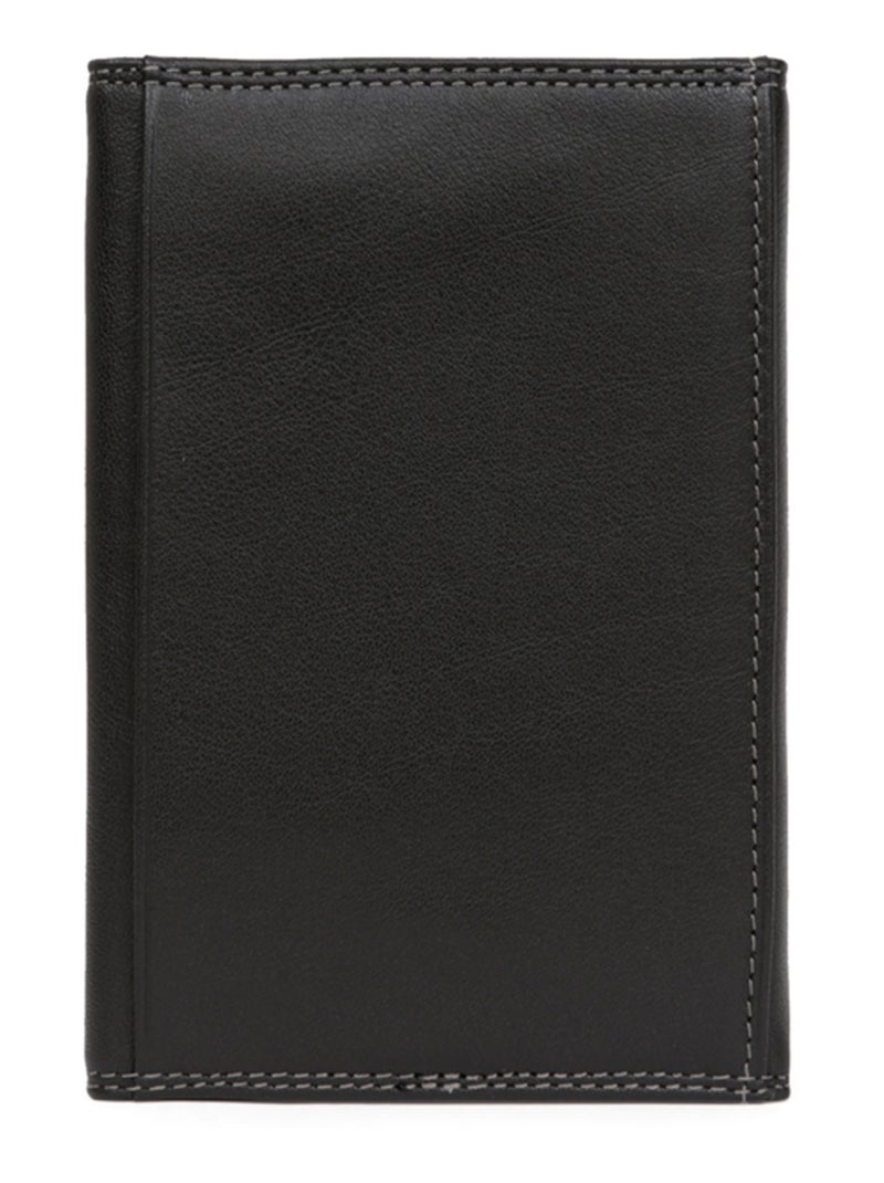Portepapiers  3 volets  Stop RFID  Cuir SENSATION Noir - Kiabi
