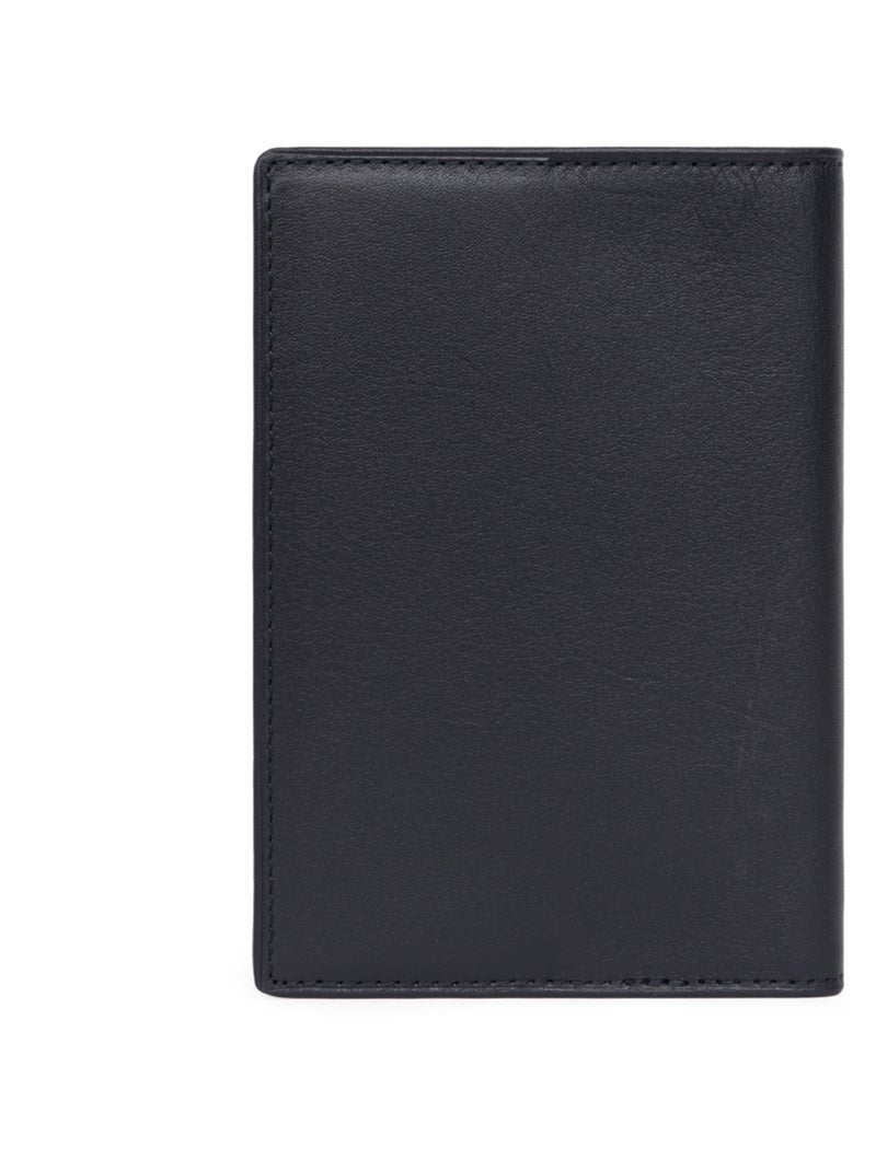 Portepasseport  1 volet  Cuir SOFT Bleu marine - Kiabi