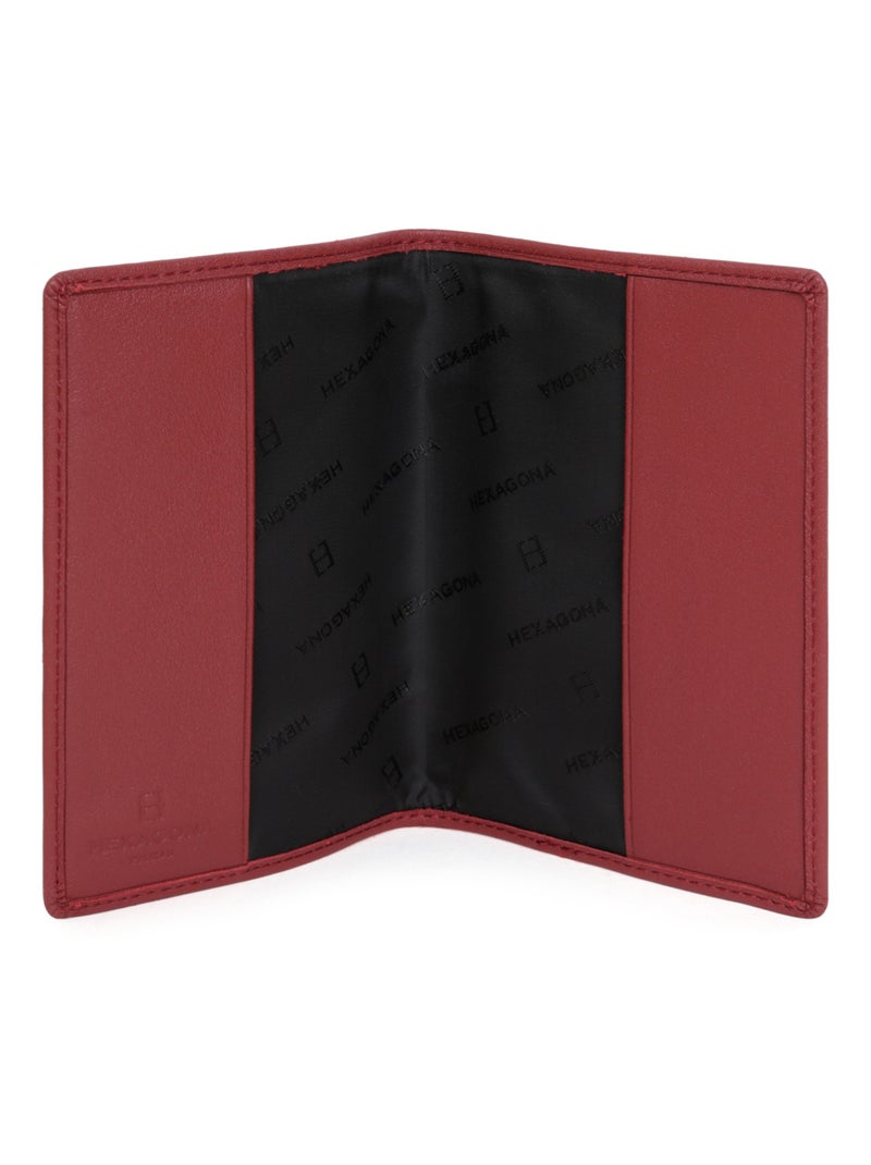 Portepasseport  1 volet  Cuir SOFT Rouge - Kiabi