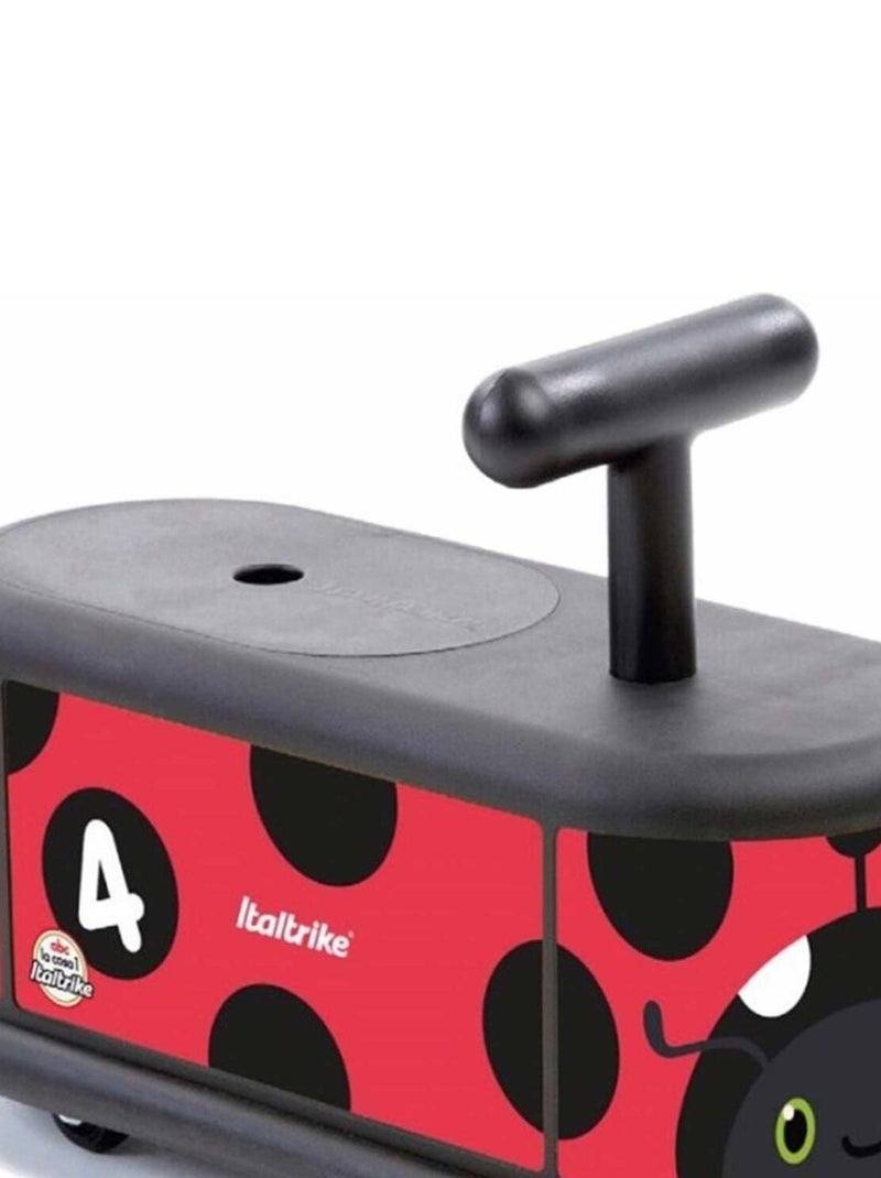 Porteur coccinelle pour bébé Italtrike. Jouet fabriqué en Europe Rouge - Kiabi