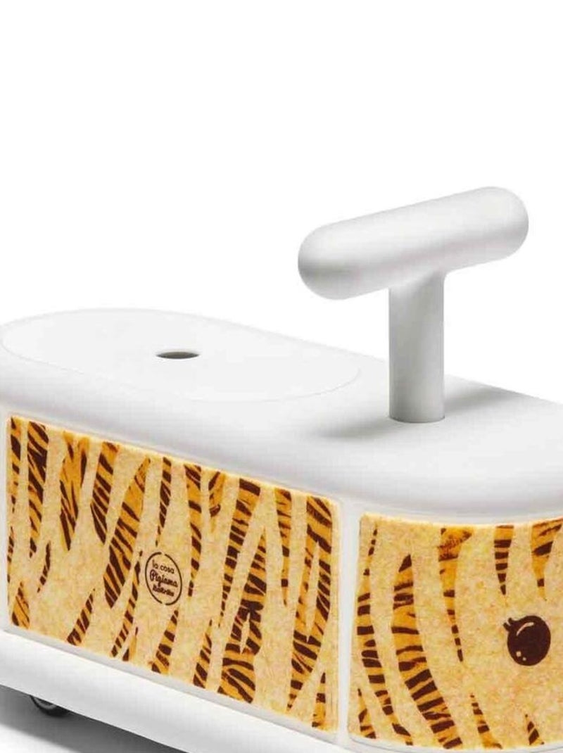 Porteur en plastque recyclé tigre  fabriqué en Italie La Cosa Italtrike Blanc - Kiabi