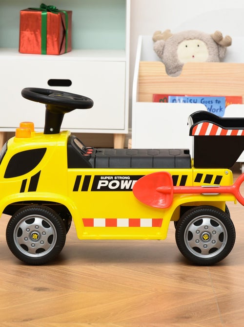 Porteur enfant camion benne pelle - Kiabi