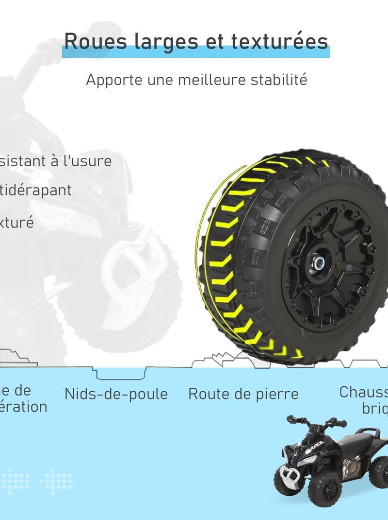 Porteur enfant quad effets lumineux et sonores - QUAD-R Noir - Kiabi