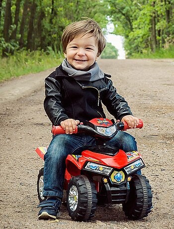 Porteur enfant quad effets lumineux et sonores - SPEEDZ