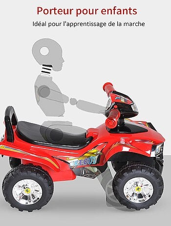 Porteur enfant quad effets lumineux et sonores - SPEEDZ