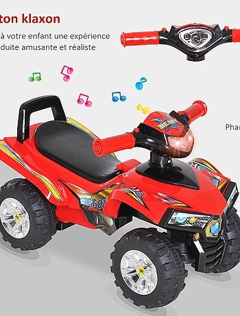 Porteur enfant quad effets lumineux et sonores - SPEEDZ