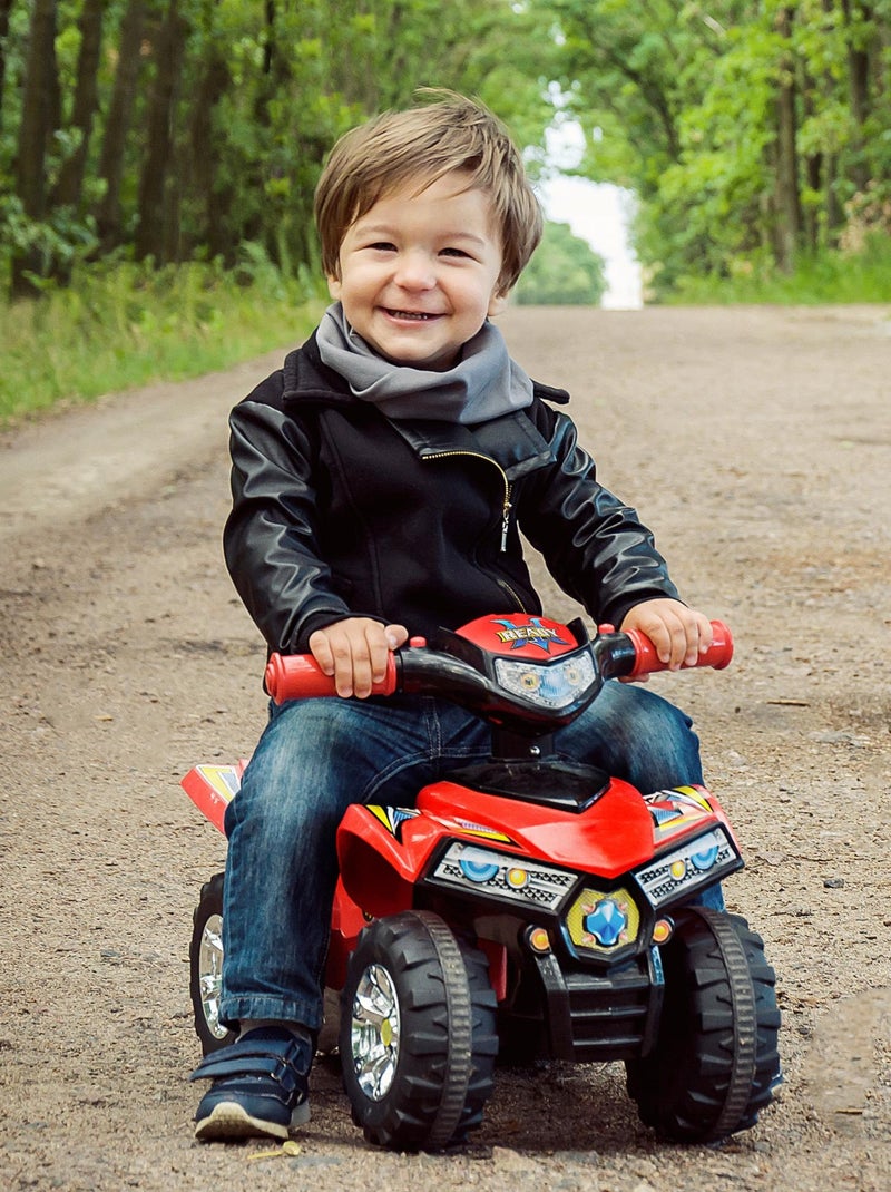 Porteur enfant quad effets lumineux et sonores - SPEEDZ Rouge - Kiabi