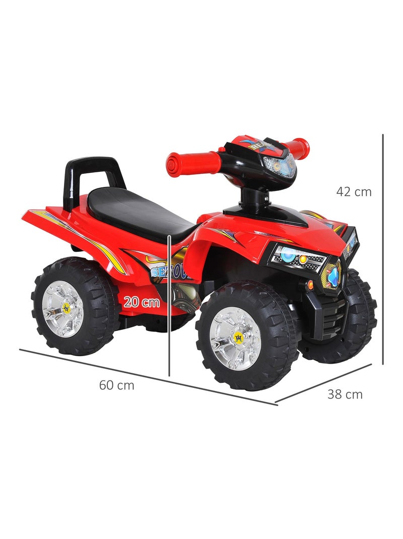 Porteur enfant quad effets lumineux et sonores - SPEEDZ Rouge - Kiabi