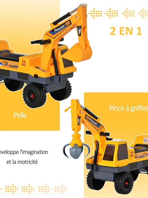 Porteur enfant tractopelle pelleteuse - Kiabi