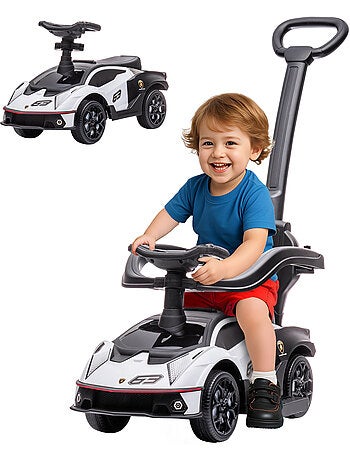 Porteur enfant voiture à pousser 2 en 1 Lamborghini Essenza SCV14