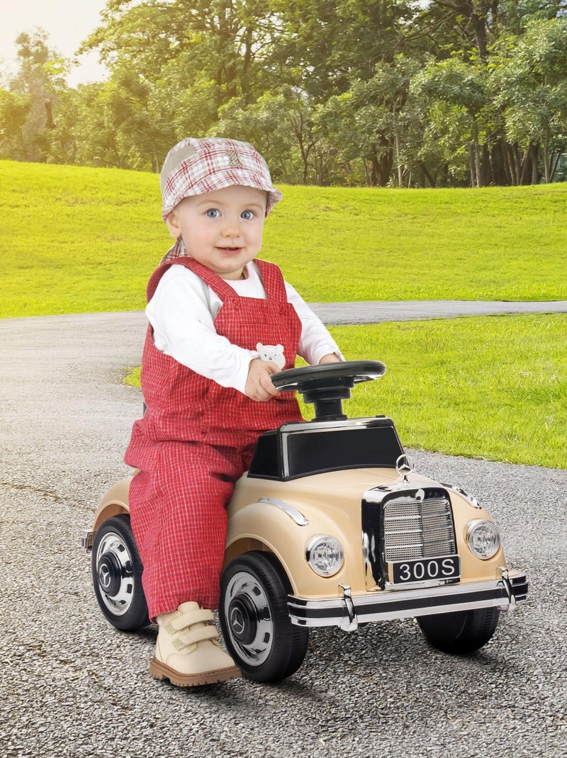 Porteur enfant voiture licence Mercedes-Benz 300S coffre butée arrière Noir - Kiabi