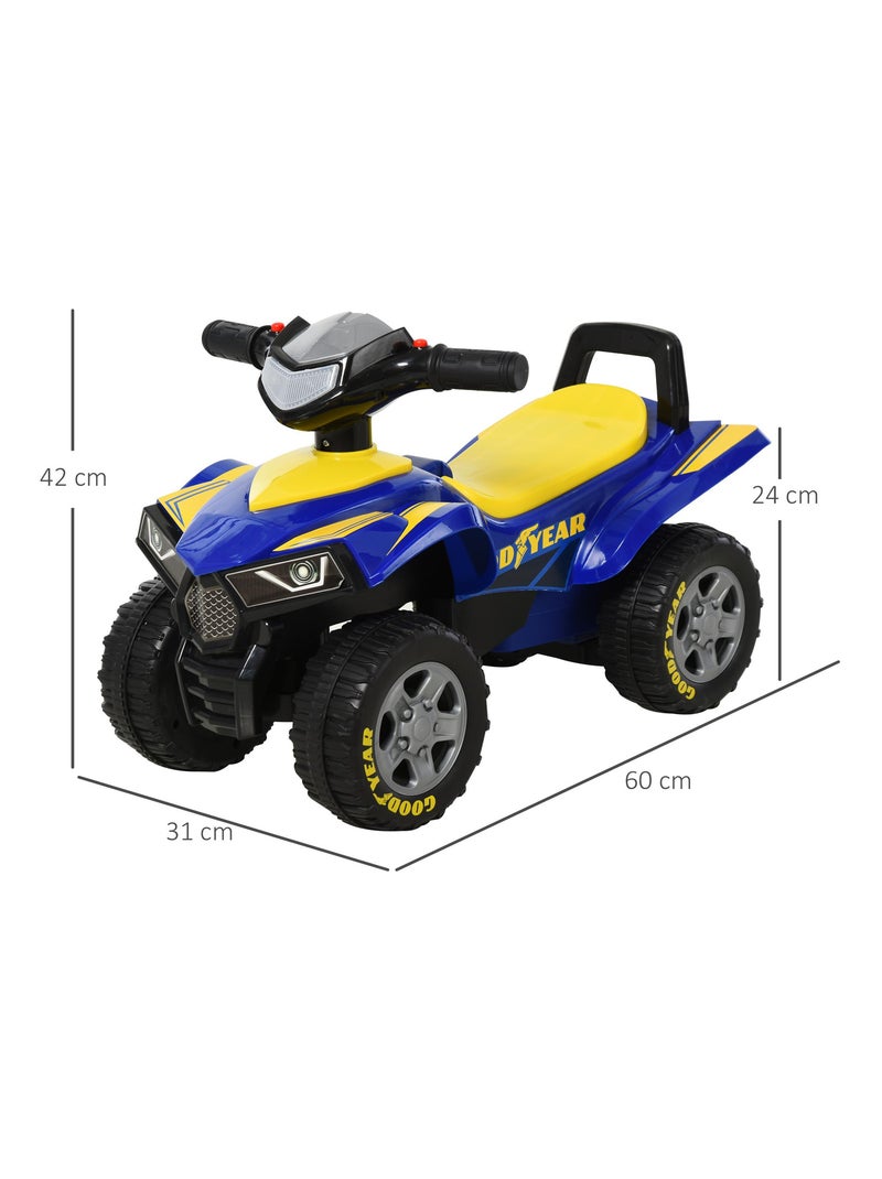 Porteur enfants quad 18-36 mois effets lumineux et sonore Bleu - Kiabi