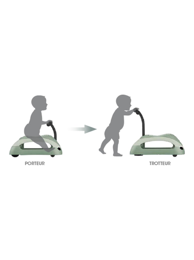 Porteur évolutif WALK N' ROLL 2 EN 1 ECO pour bébé Vert pistache - Kiabi