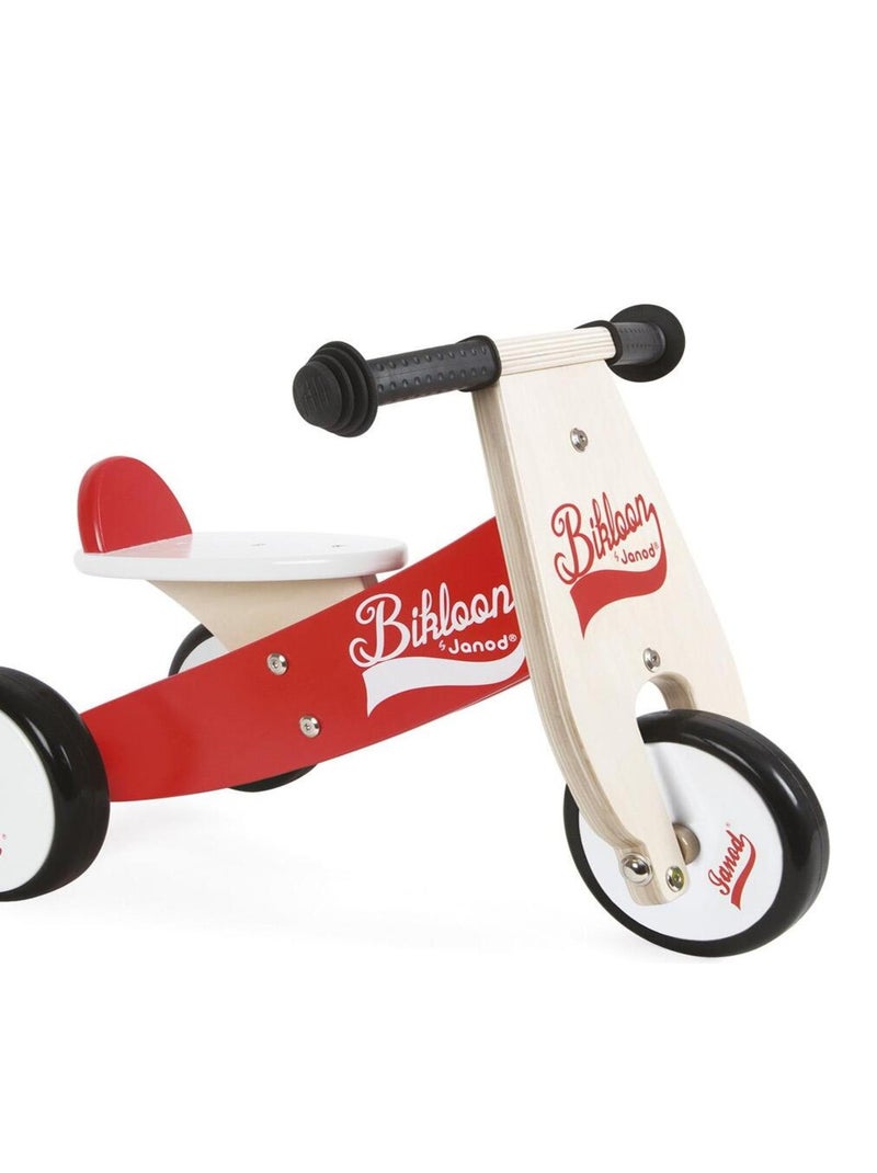 Porteur Little Bikloon : Rouge et blanc N/A - Kiabi