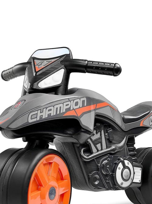 Porteur Moto Street champion : Gris anthracite - orange - Kiabi