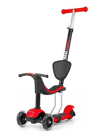 Porteur Scooter 3en1 LITTLE STAR Rouge