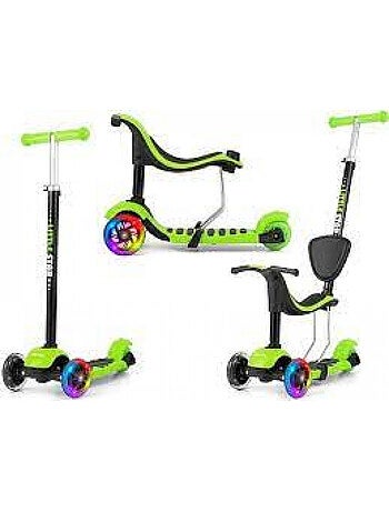 Porteur Scooter 3en1 LITTLE STAR Vert