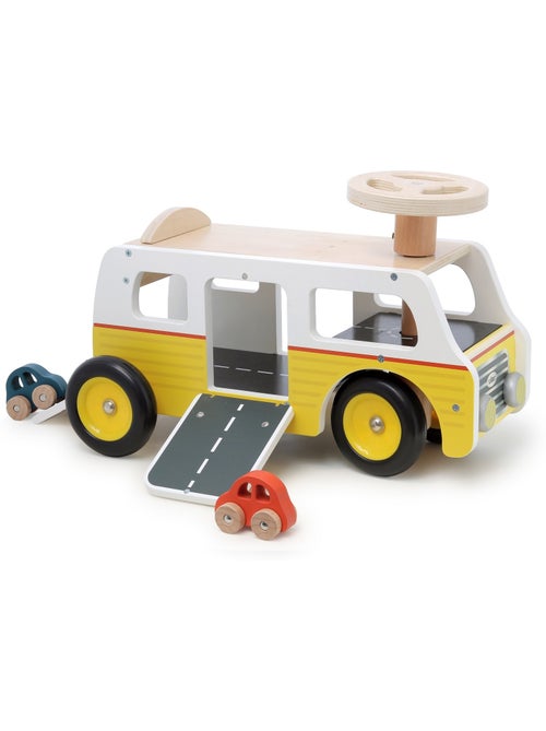 Porteur Van garage en bois - Kiabi