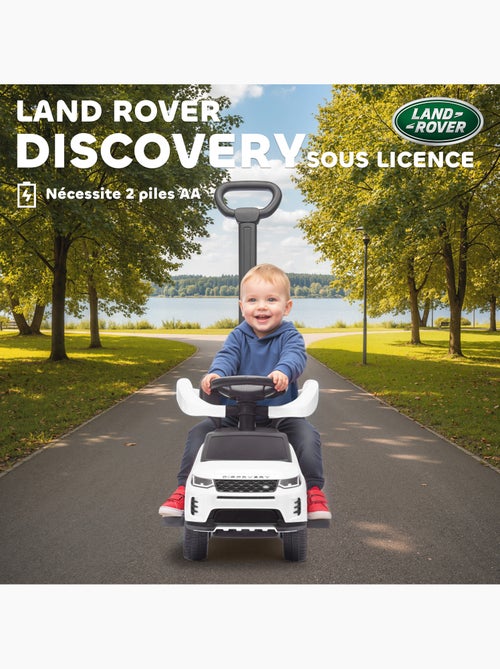 Porteur voiture enfant Land Rover Discovery évolutif blanc - Kiabi Porteur voiture enfant Land Rover Discovery évolutif blanc - Kiabi