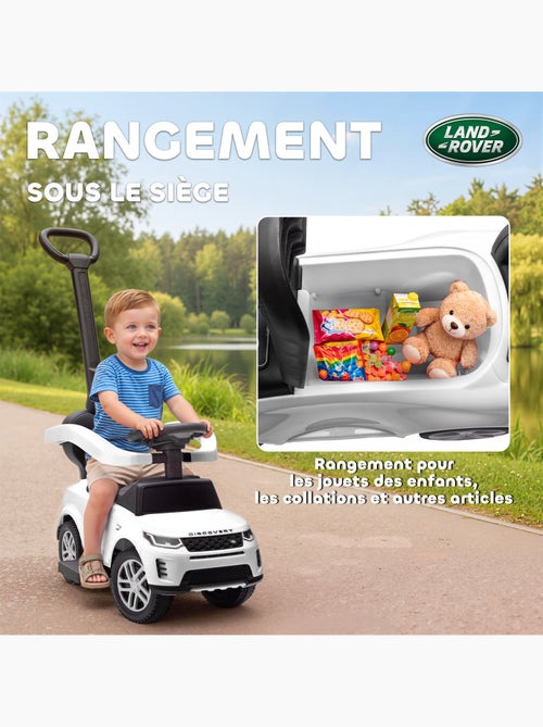 Porteur voiture enfant Land Rover Discovery évolutif blanc - Kiabi Porteur voiture enfant Land Rover Discovery évolutif blanc - Kiabi