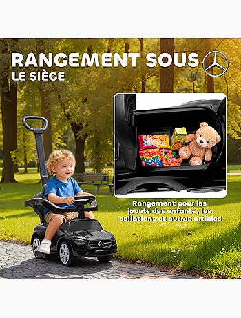 Porteur voiture enfant Mercedes-Benz classe C évolutif