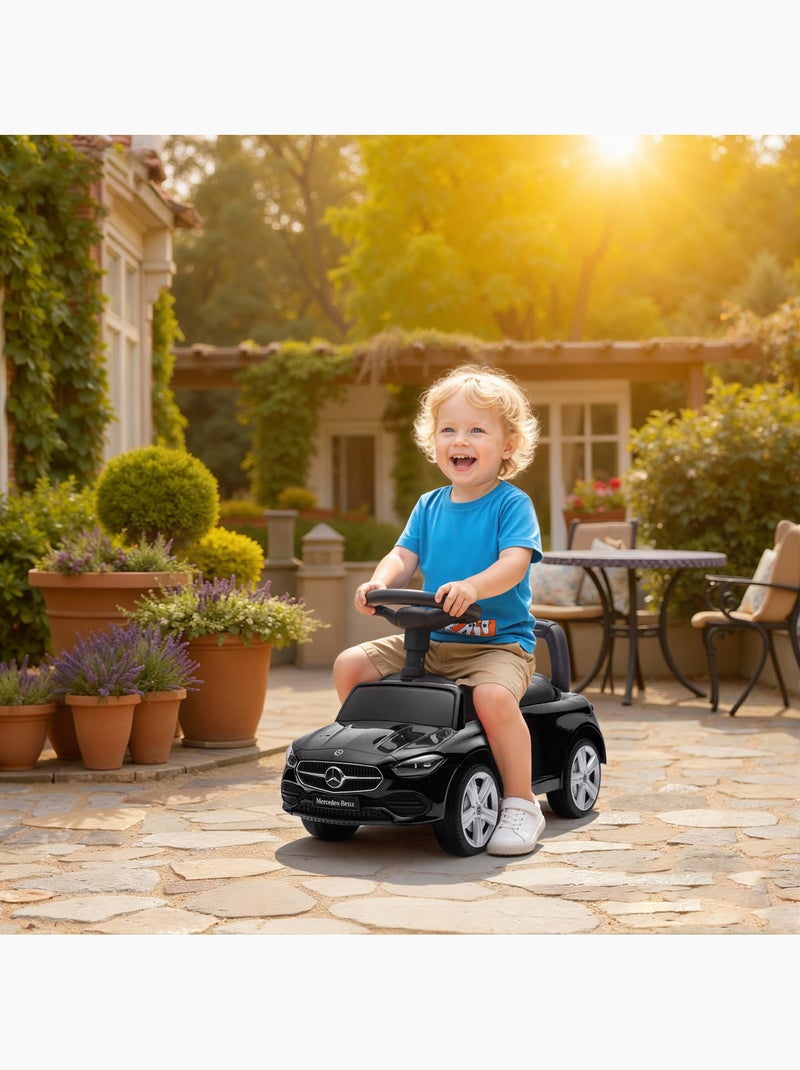 Porteur voiture enfant Mercedes-Benz classe C évolutif Noir - Kiabi