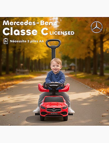 Porteur voiture enfant Mercedes-Benz classe C évolutif
