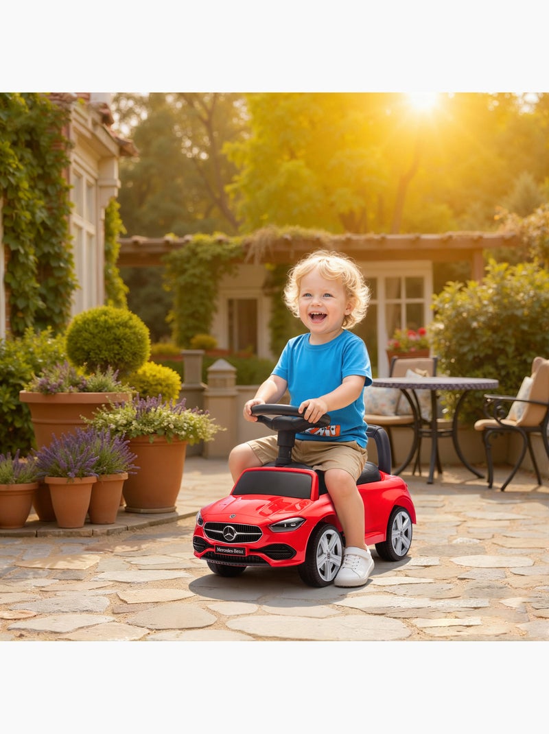 Porteur voiture enfant Mercedes-Benz classe C évolutif Rouge - Kiabi