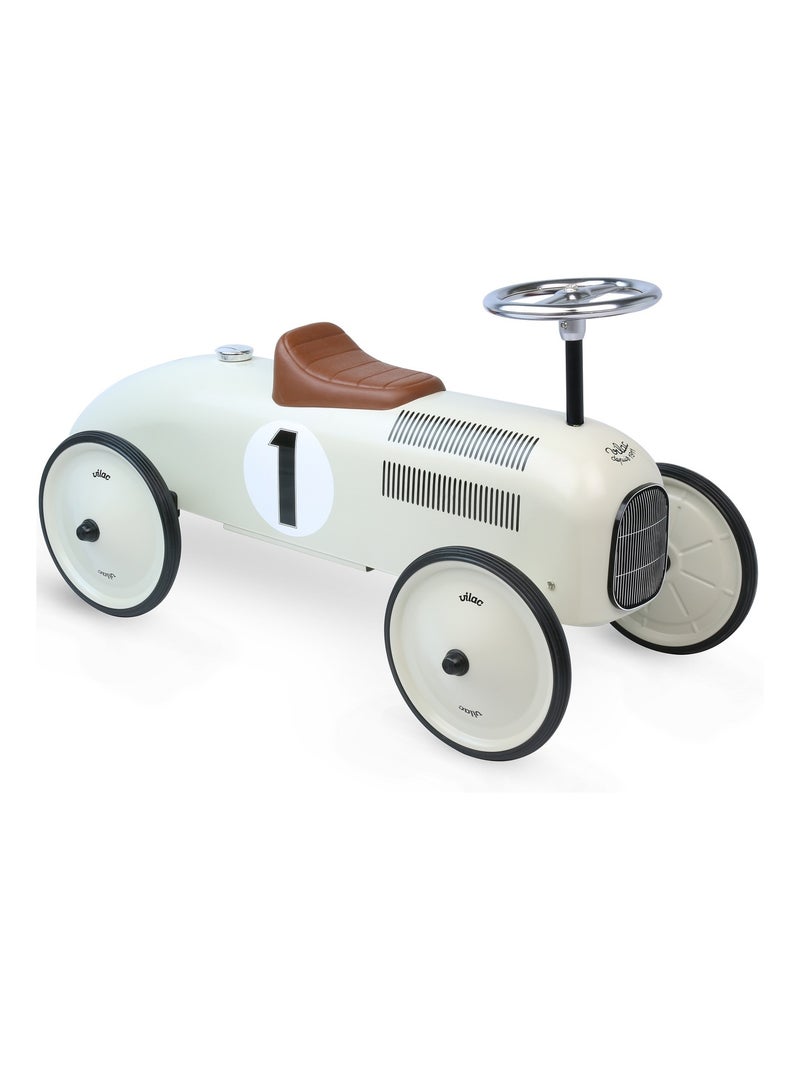 Porteur voiture vintage en métal Blanc - Kiabi
