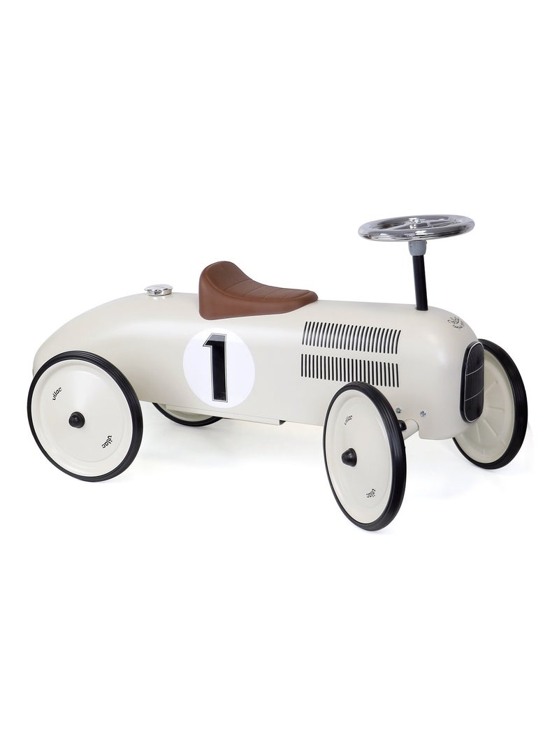 Porteur voiture vintage en métal Blanc - Kiabi