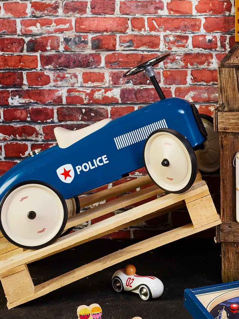 Porteur voiture vintage en métal Bleu - Kiabi