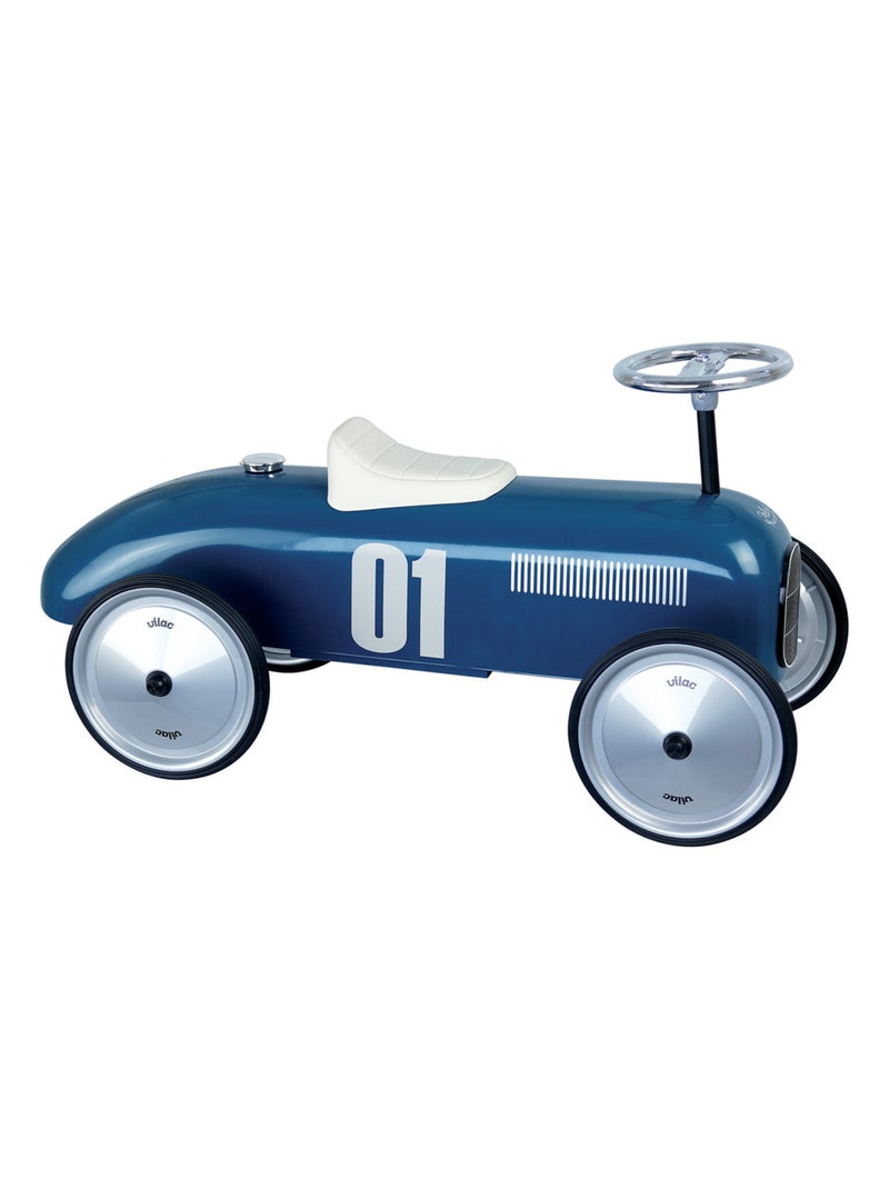 Porteur voiture vintage en métal Bleu - Kiabi