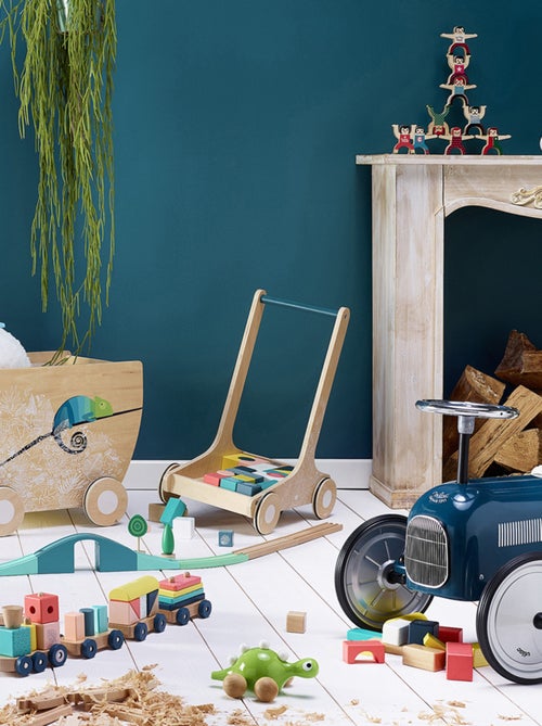 Porteur voiture vintage en métal - Kiabi