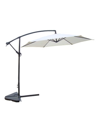 PORTICCIO - Parasol déporté octogonal Ø 300 cm écru