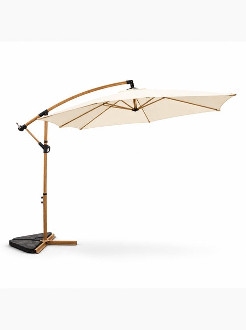 PORTICCIO Parasol déporté octogonal  300 cm écru - Kiabi
