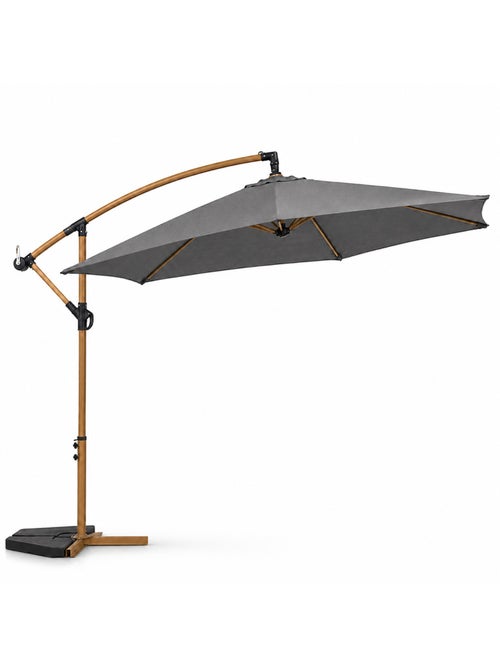 PORTICCIO Parasol déporté octogonal  300 cm gris - Kiabi