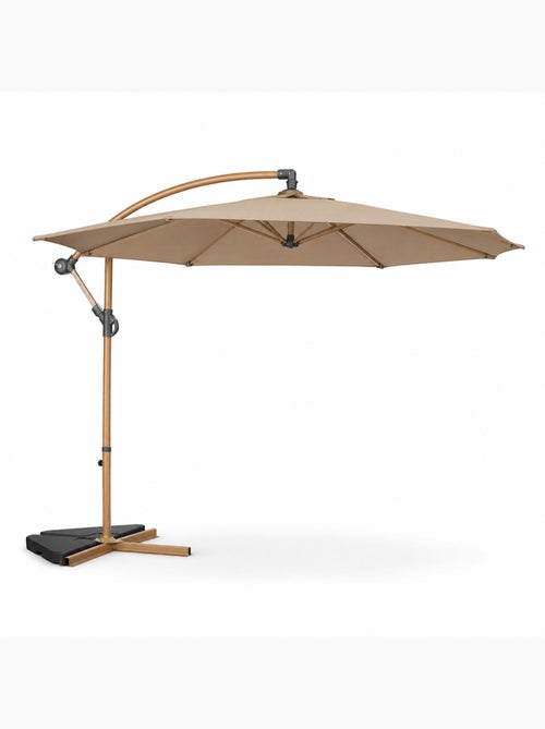 PORTICCIO Parasol déporté octogonal  300 cm taupe - Kiabi