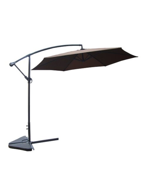 PORTICCIO Parasol marron déporté rond 3 x 3 m - Kiabi