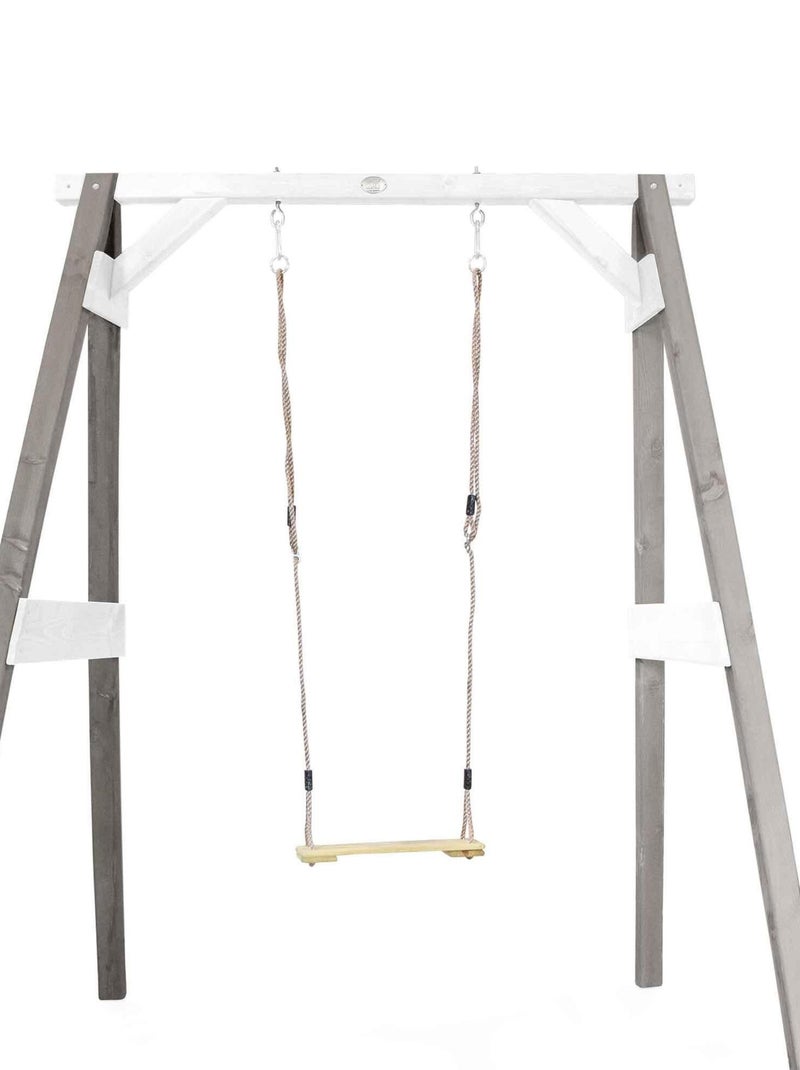 Portique 1 balançoire en bois  gris/blanc Axi Noir Gris Blanc - Kiabi