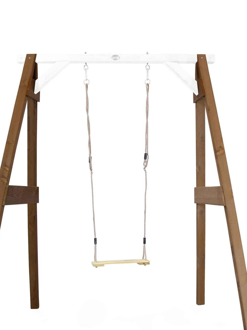 Portique 1 balançoire en bois  gris/blanc Axi Noir Marron Blanc - Kiabi