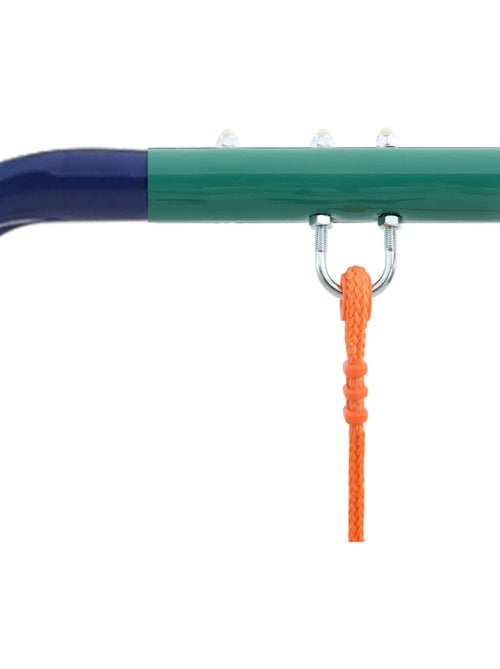 Portique acier 3 places avec balançoire et bascule 240 cm vidaxl - Kiabi