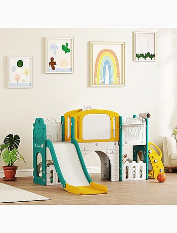 Portique aire de jeu enfant 7 en 1 hdpe