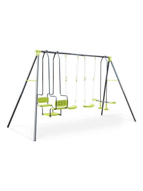 Portique balançoire 4 agrès 6 places Meltemi - Kiabi