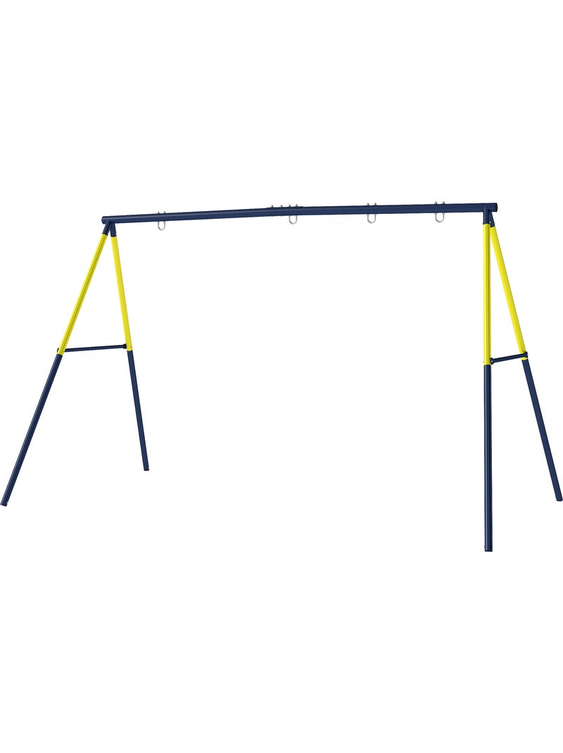 Portique balançoire double 4 crochets acier max. 150 kg Bleu Bleu - Kiabi