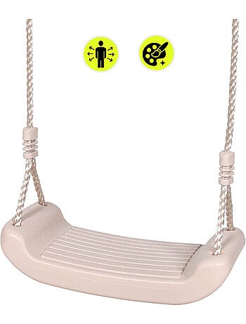 Portique Balançoire Double Jardin HyperMotion - Acier 3-12 Ans - 2 Sièges 100kg