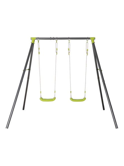 Portique balançoire double métal Bise - Kiabi