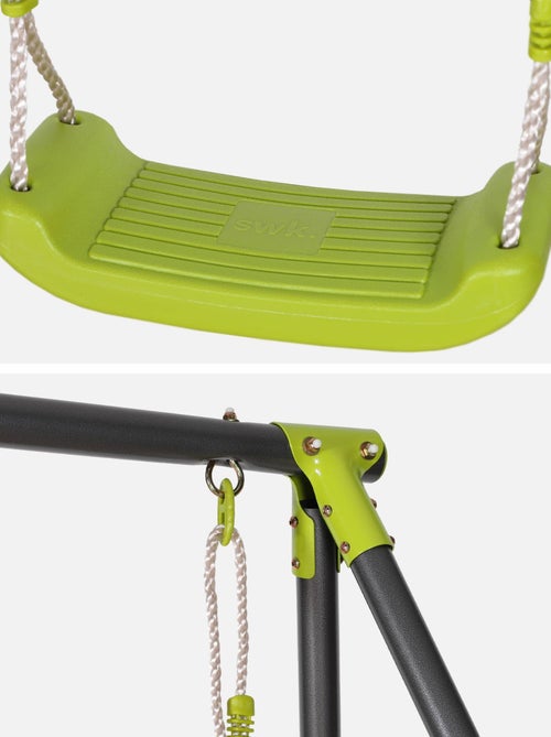 Portique balançoire double métal Bise - Kiabi