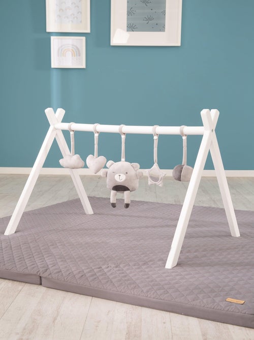 Portique d'éveil en bois + 5 jouets 'roba Style' - ROBA - Kiabi