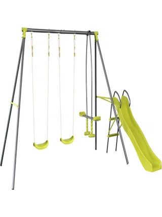 Portique en métal "Enzo II " avec 4 agrès - 315 x 225 x 195 cm