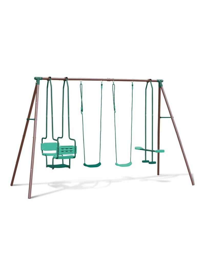 Portique en métal MALO - 4 agrès - H222 x L360 x l175 cm N/A - Kiabi